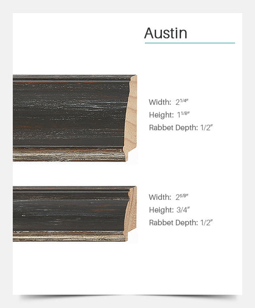 Austin - Black w/ Silver Lip