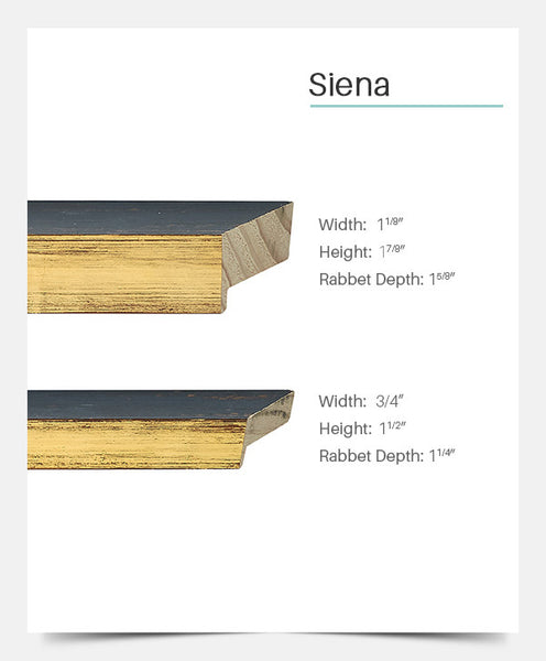 Siena - Hammer Gold Top/Rustic Black Side