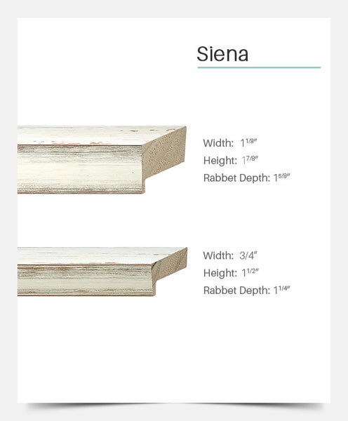 Siena - Hammer Silver Top/Rustic White Side