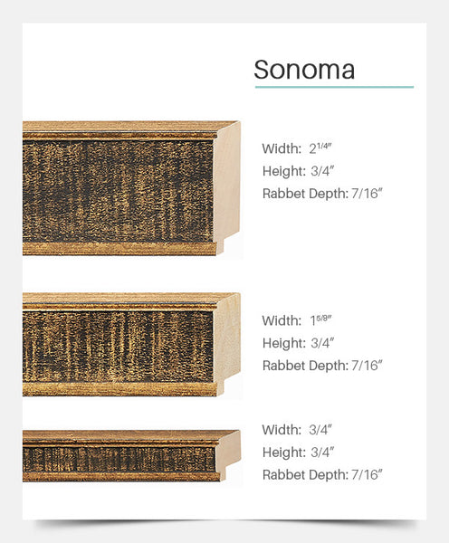 Sonoma - Rustic Black & Gold