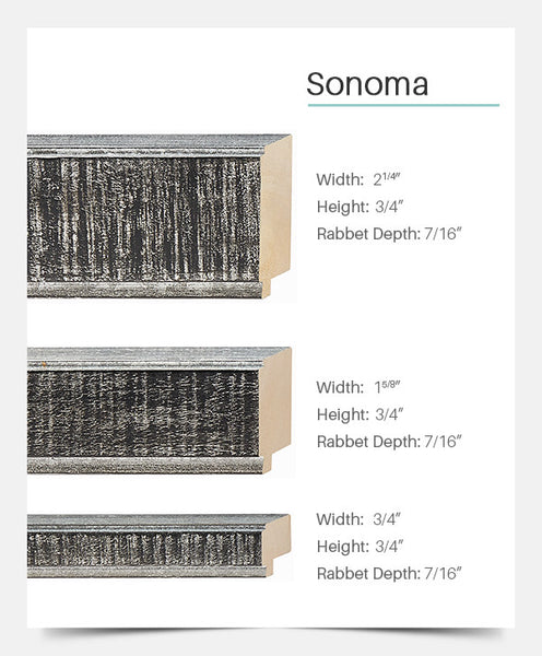 Sonoma - Rustic Black & Silver